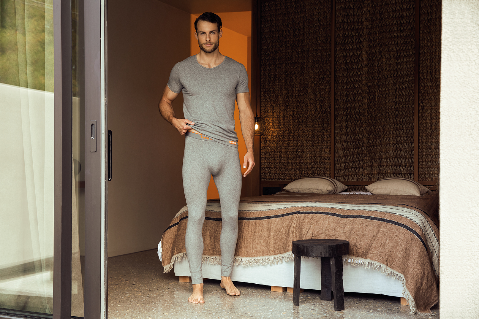 Bruno Banani Lange Unterhose in grau
